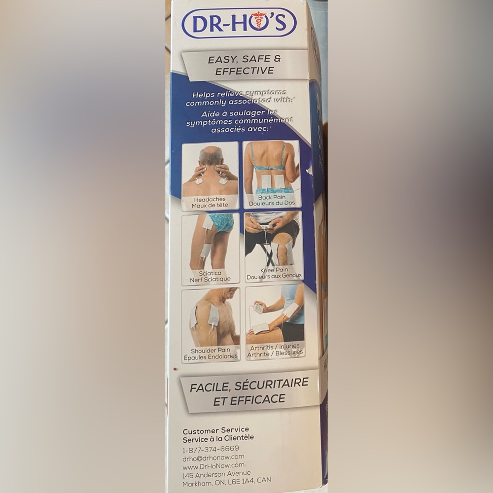 NEW DR-HO’S Pain Therapy System 4-Pad TENS Device T.E.N.S Relief Massager w/Accs - Picture 5 of 8
